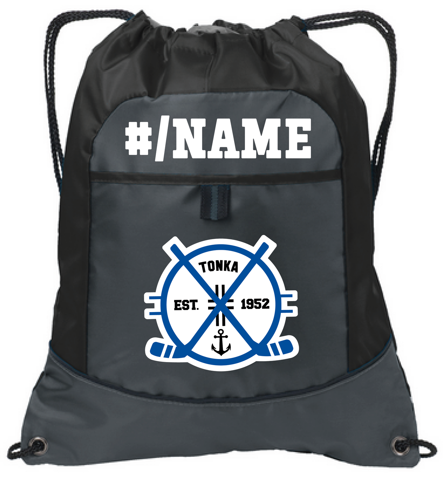 Hockey Pocket Cinch Bag