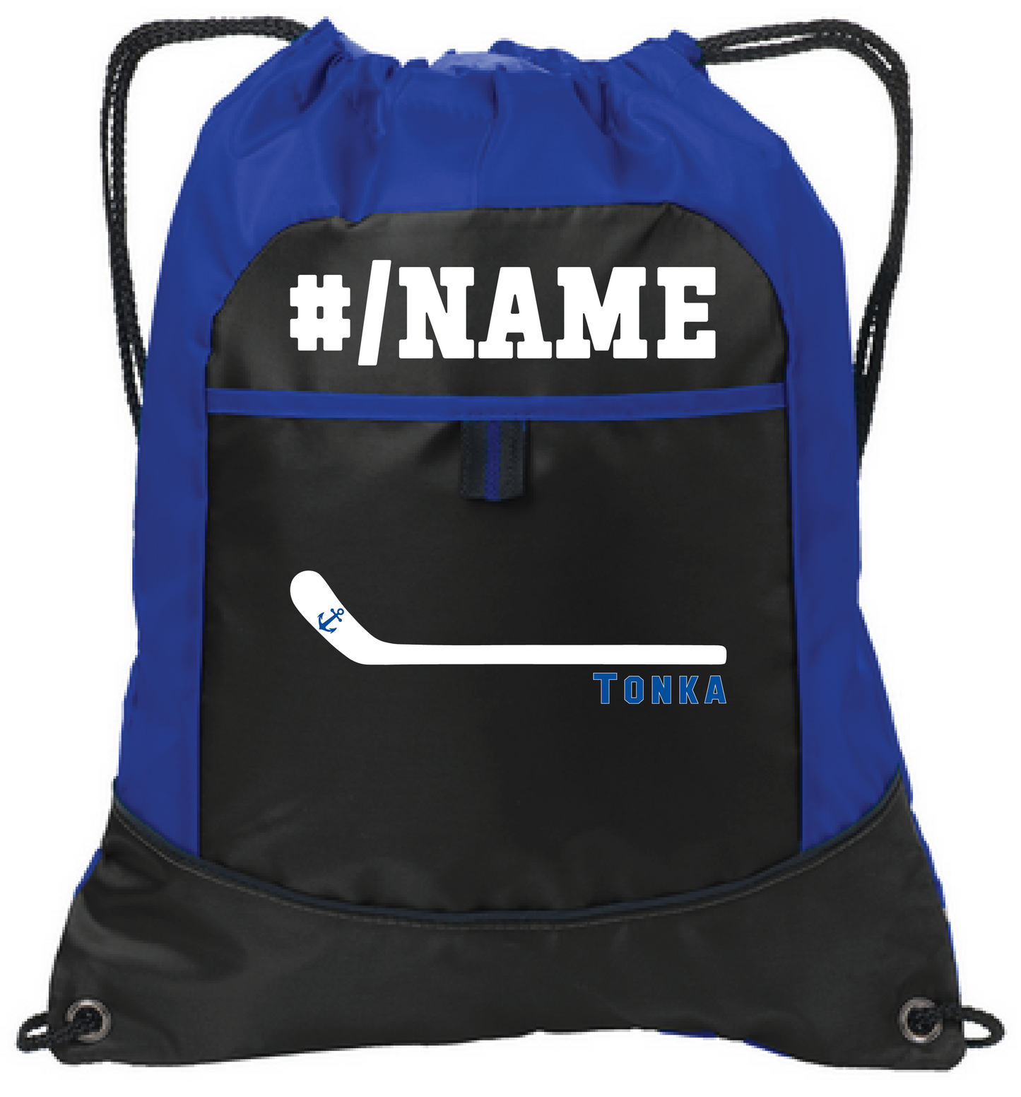 Hockey Pocket Cinch Bag