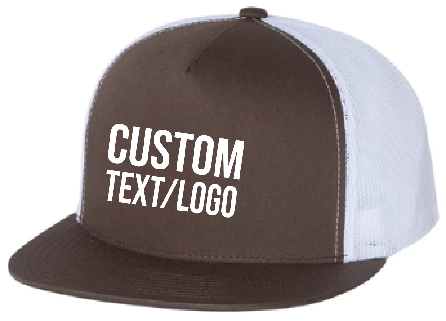 Custom Yupoong Classics 5-Panel Flatbill Trucker Hat