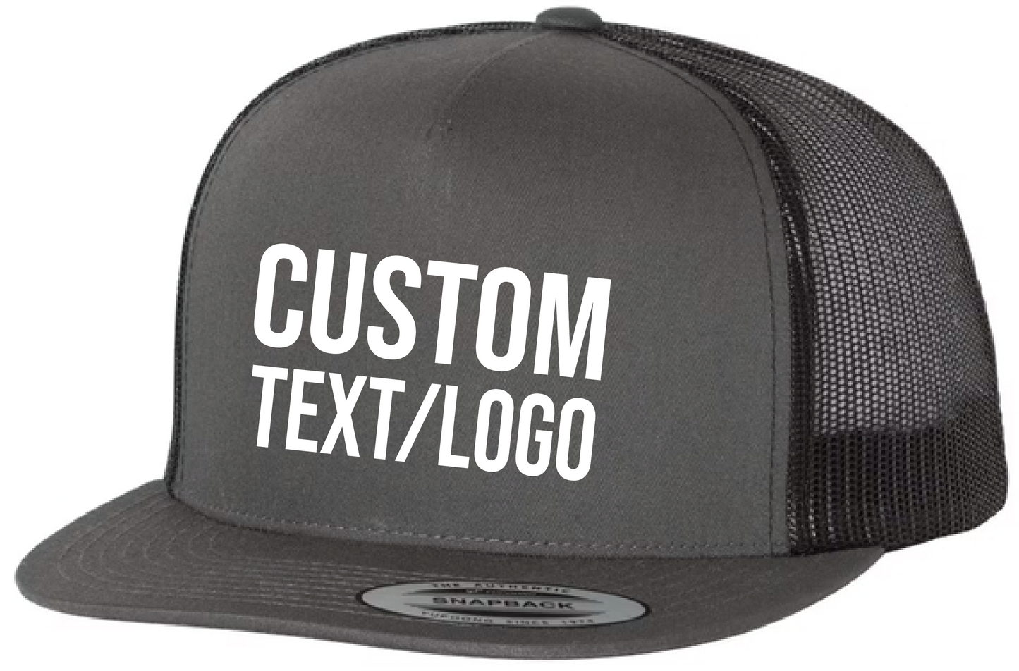 Custom Yupoong Classics 5-Panel Flatbill Trucker Hat