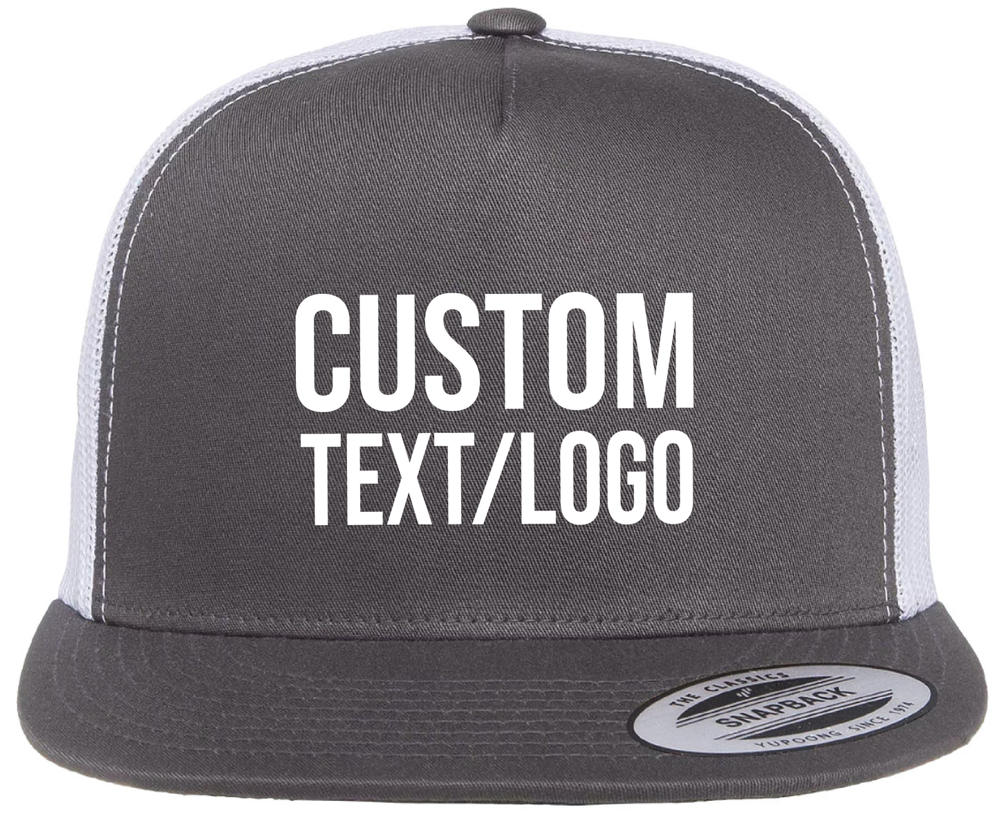 Custom Yupoong Classics 5-Panel Flatbill Trucker Hat