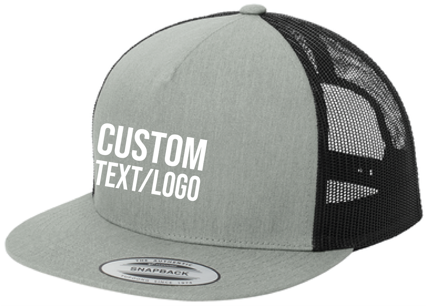 Custom Yupoong Classics 5-Panel Flatbill Trucker Hat