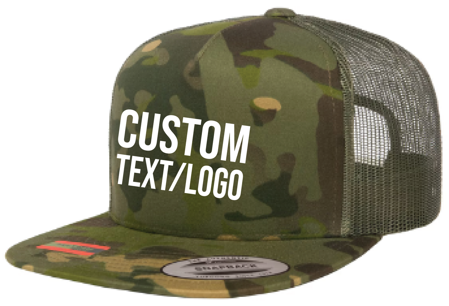 Custom Yupoong Classics 5-Panel Flatbill Trucker Hat