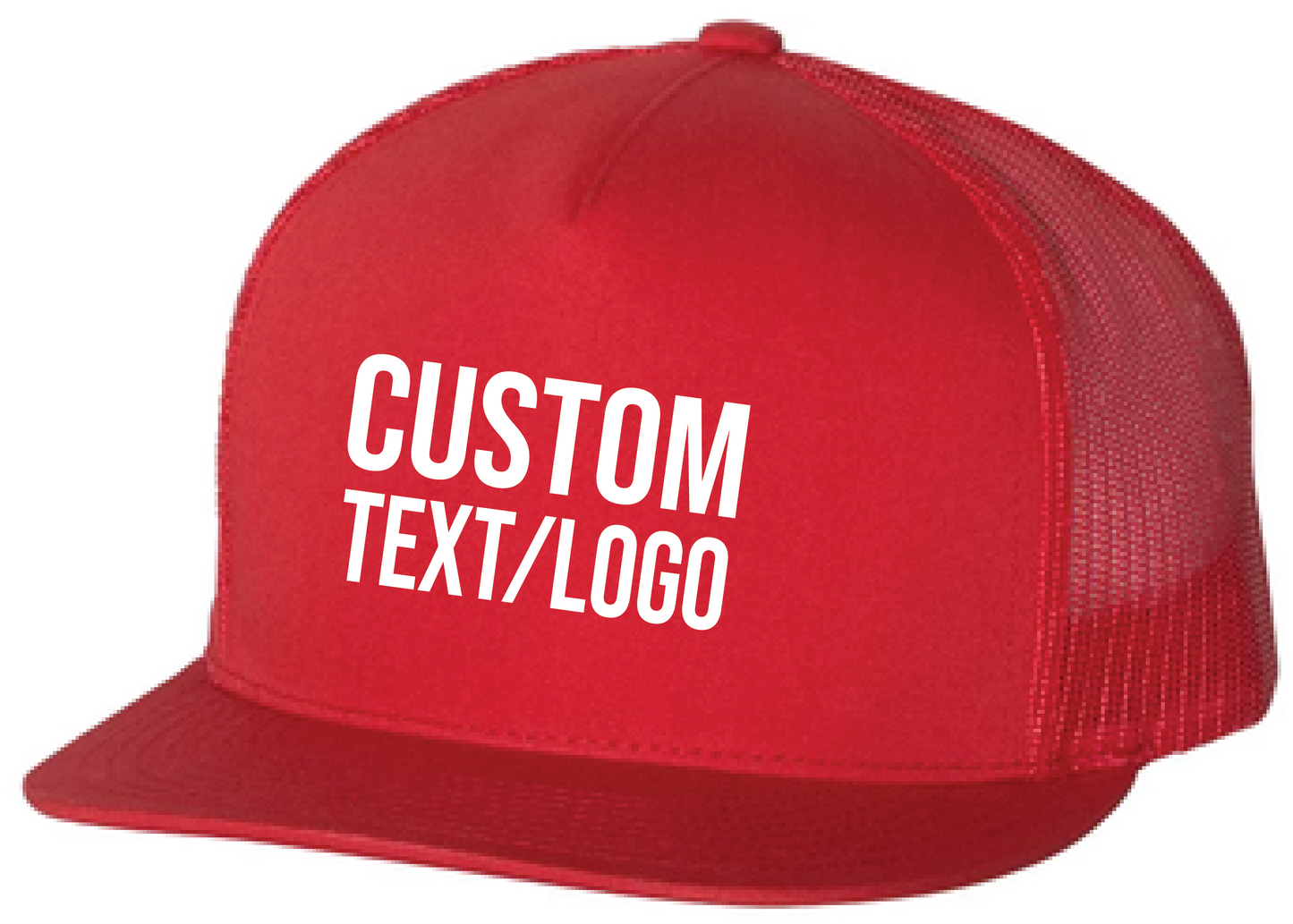 Custom Yupoong Classics 5-Panel Flatbill Trucker Hat