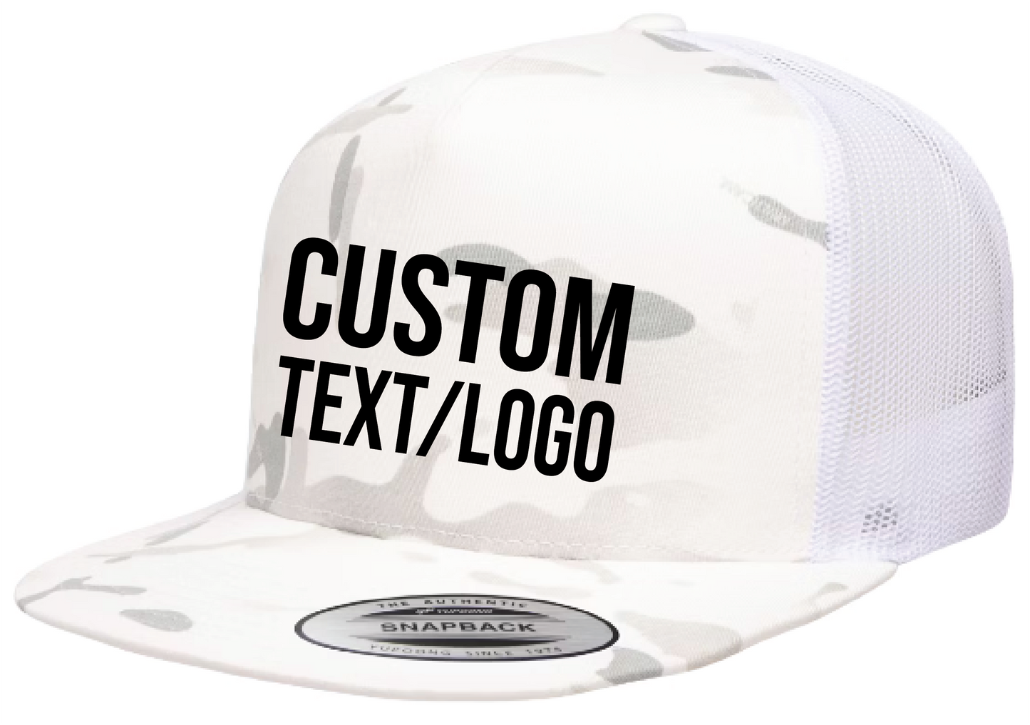 Custom Yupoong Classics 5-Panel Flatbill Trucker Hat