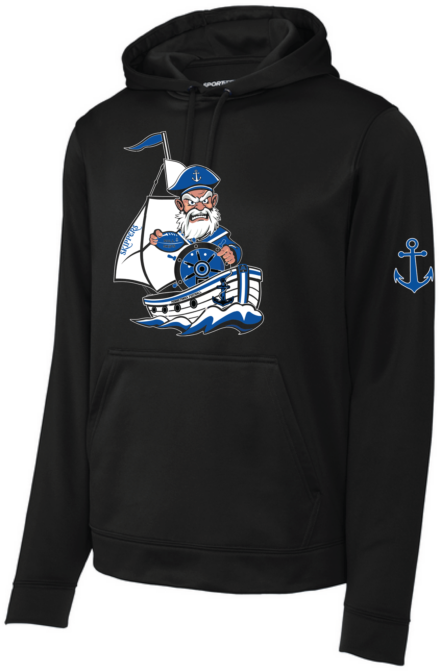 Football Men's Sport-Wick® Mid-Weight Fleece Hooded Pullover