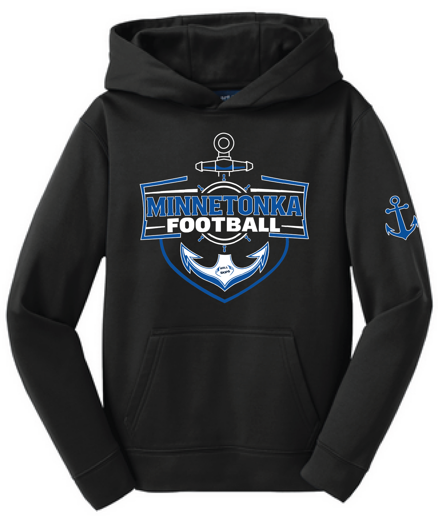 Football Youth Sport-Wick Fleece Hoodie