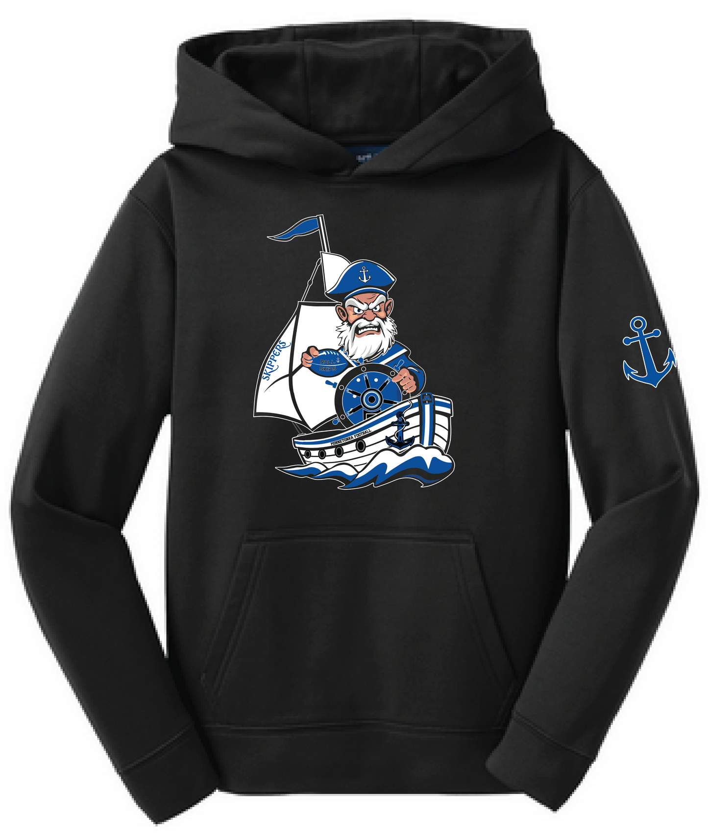 Football Youth Sport-Wick Fleece Hoodie