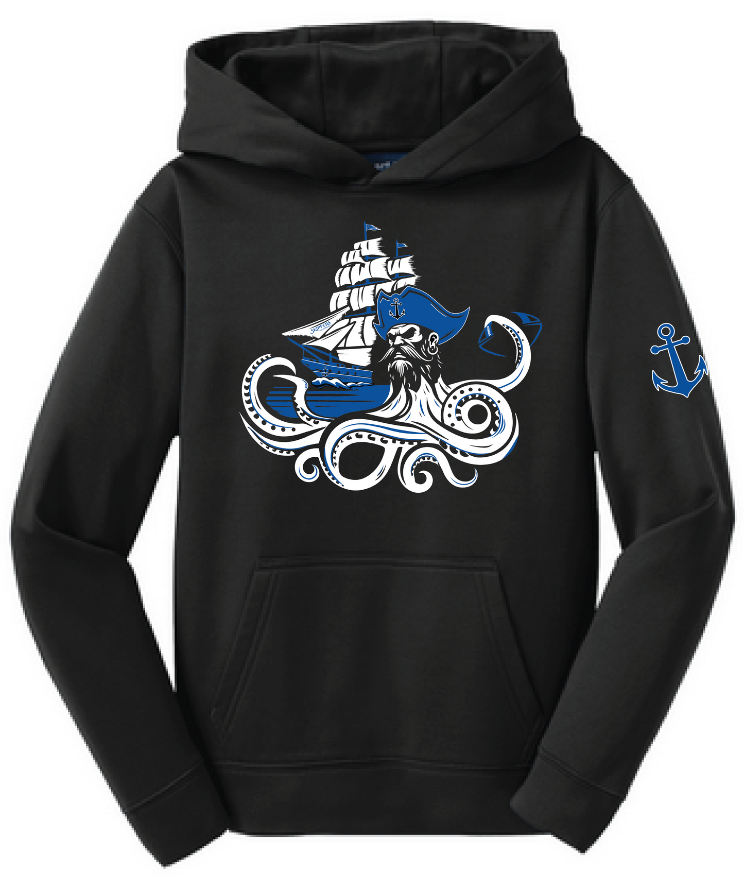Football Youth Sport-Wick Fleece Hoodie