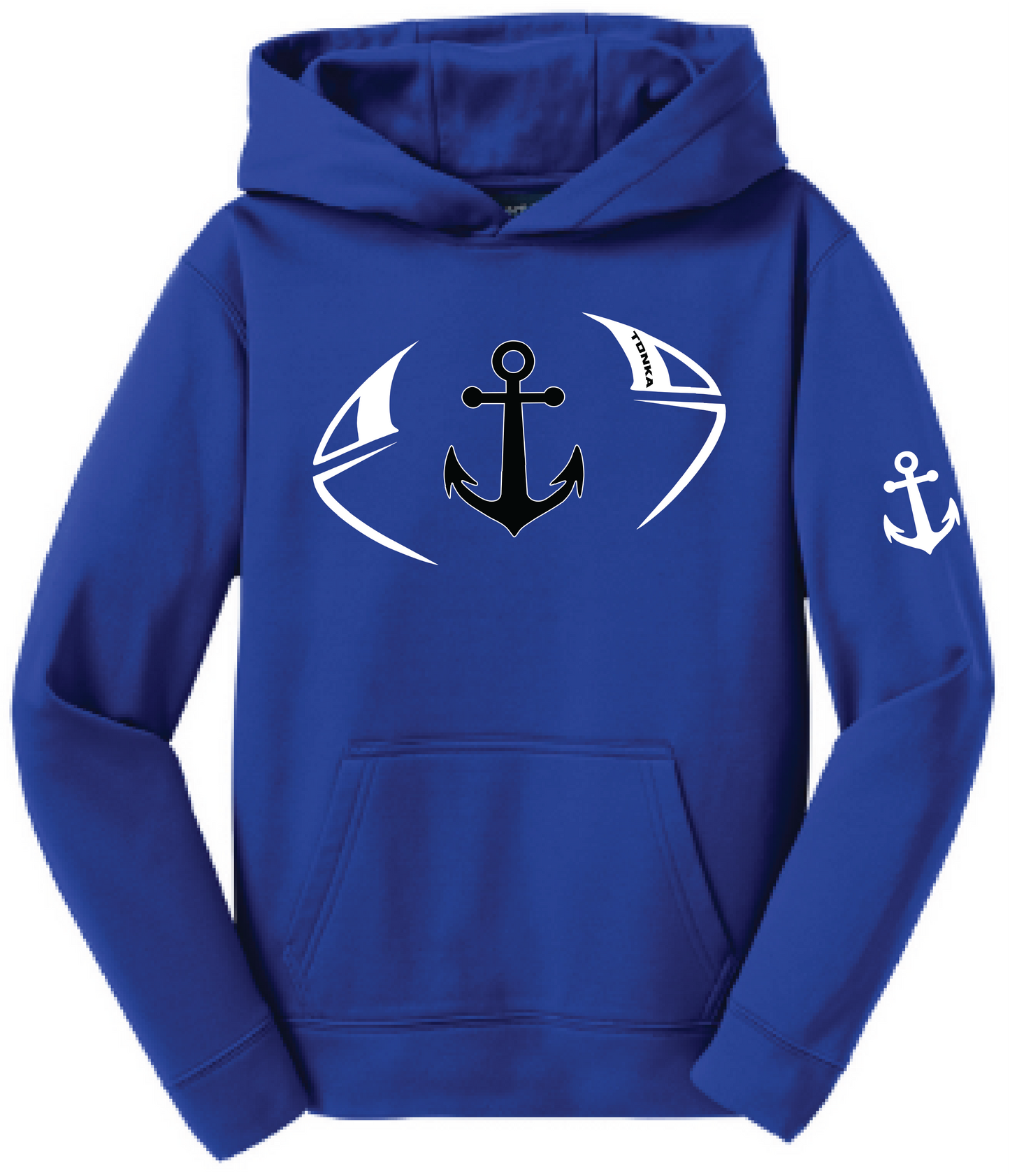 Football Youth Sport-Wick Fleece Hoodie