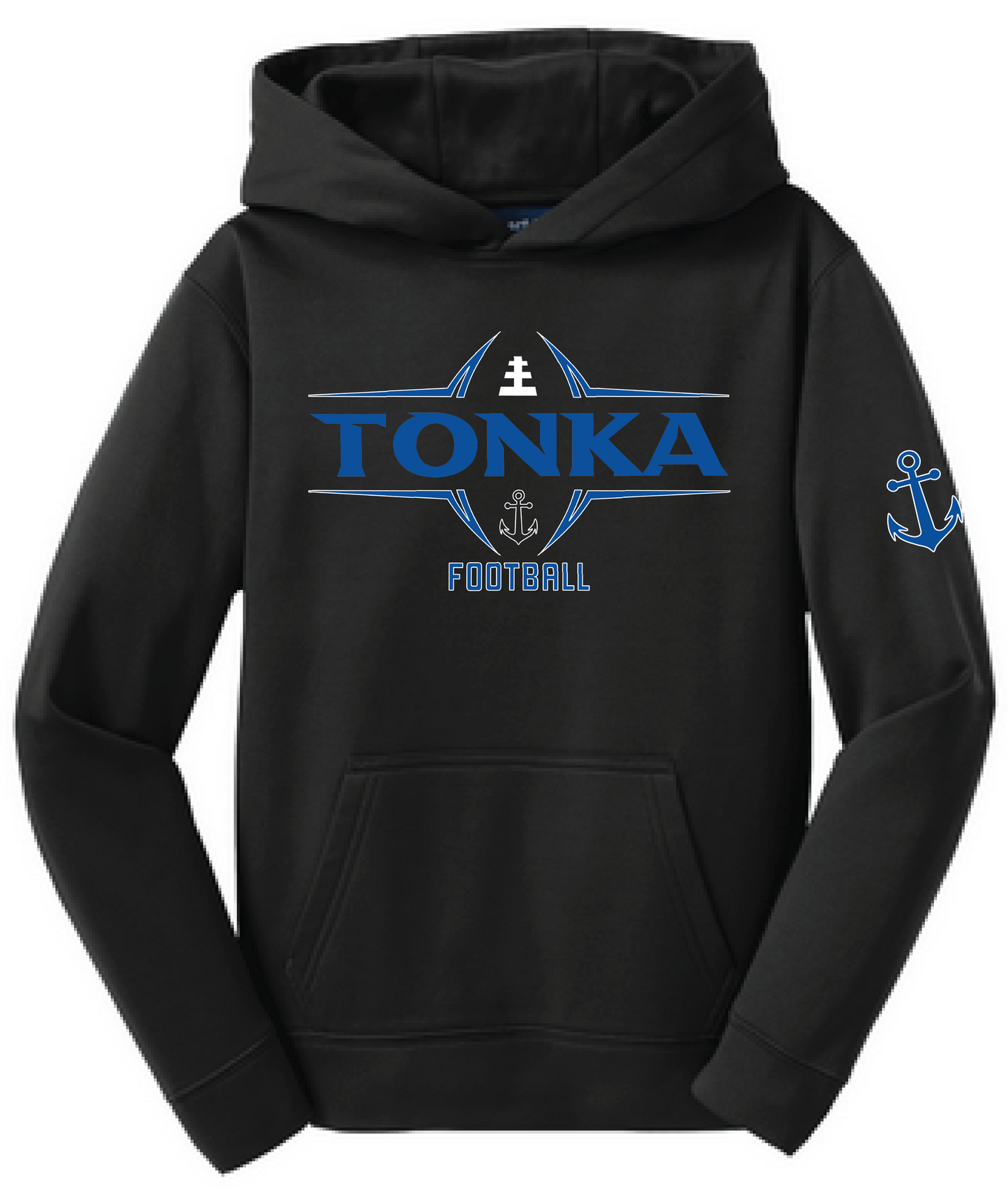 Football Youth Sport-Wick Fleece Hoodie