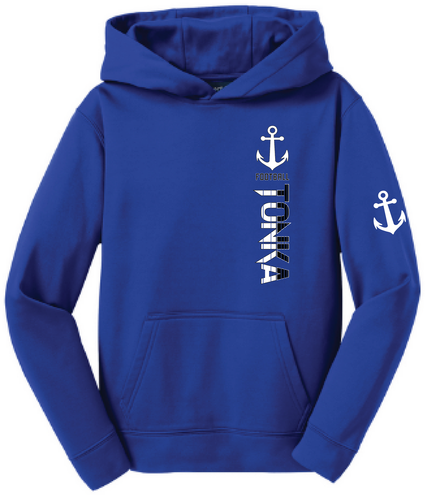 Football Youth Sport-Wick Fleece Hoodie