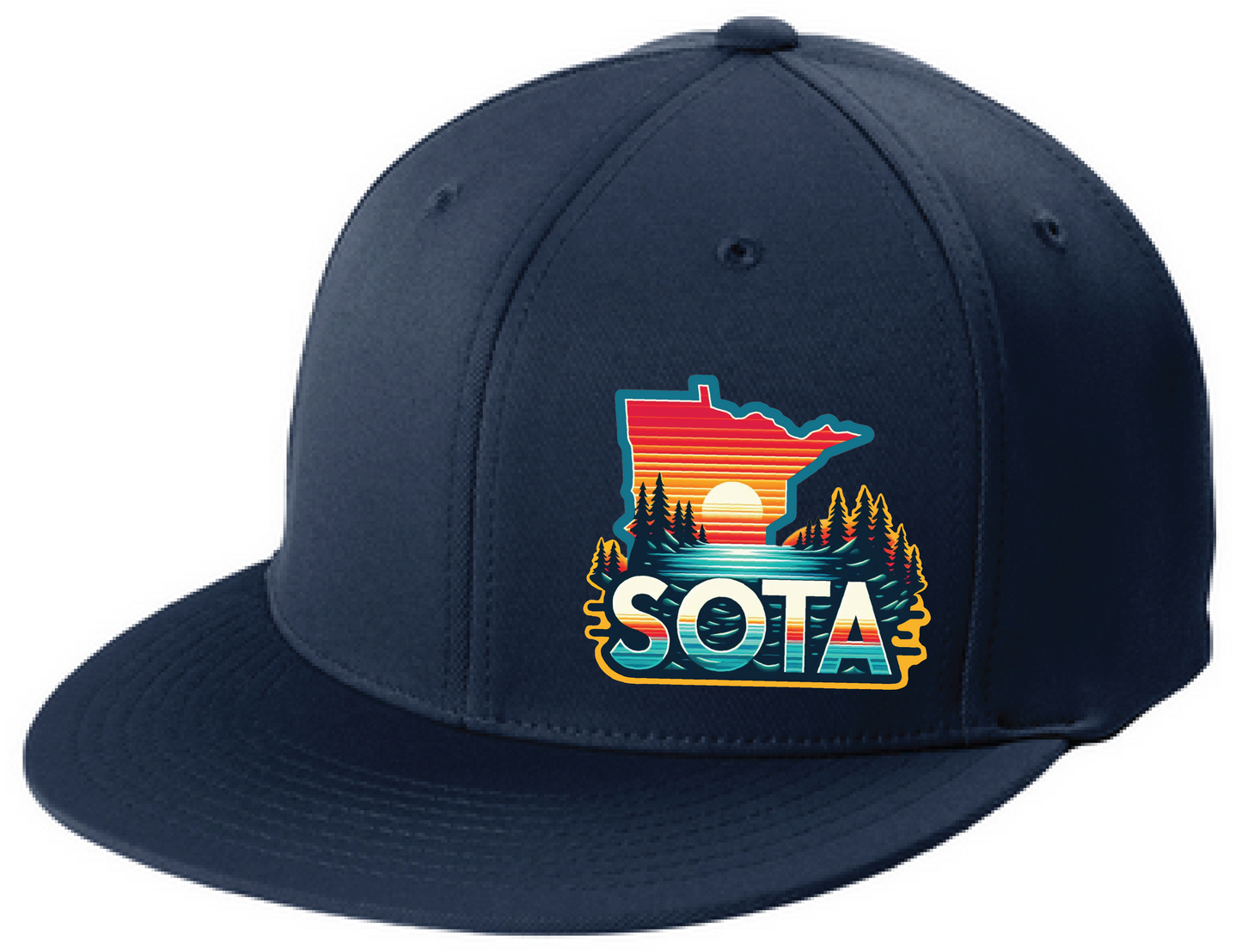 Minnesota Flexfit Flatbill Fitted Hat