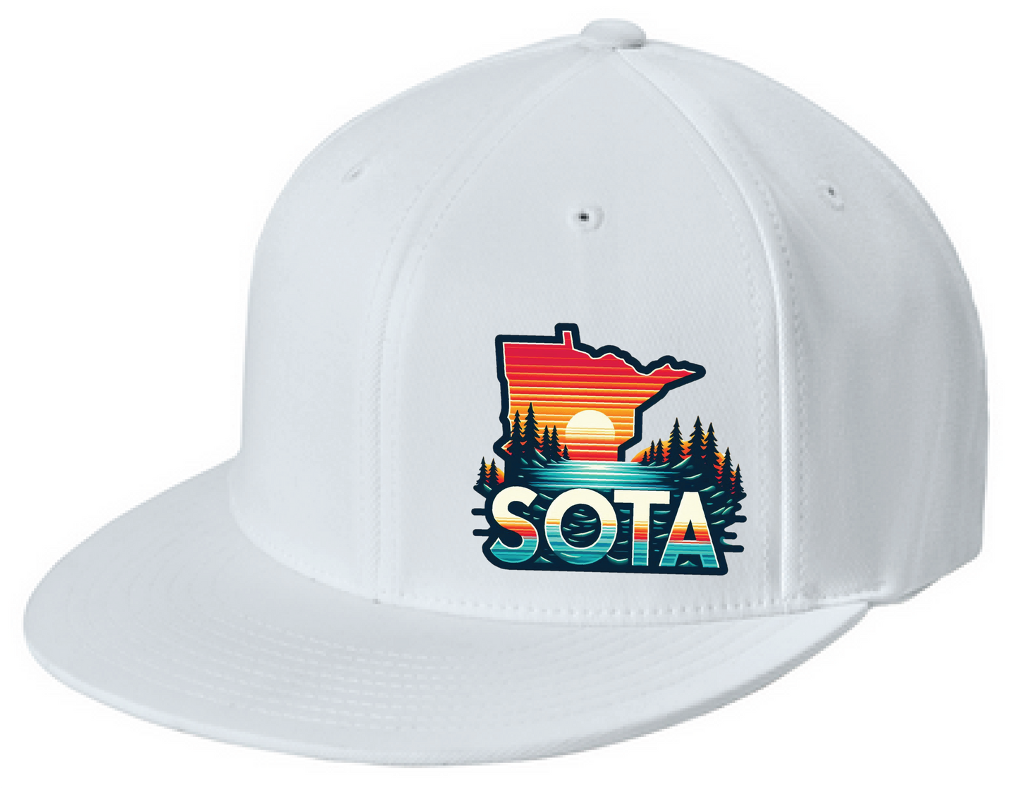 Minnesota Flexfit Flatbill Fitted Hat