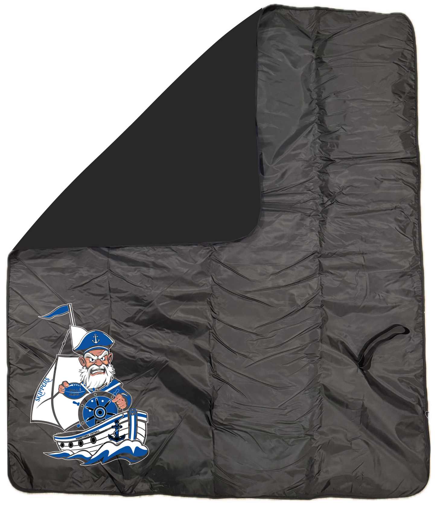 Football Fleece & Water-Resistant Poly Travel Blanket