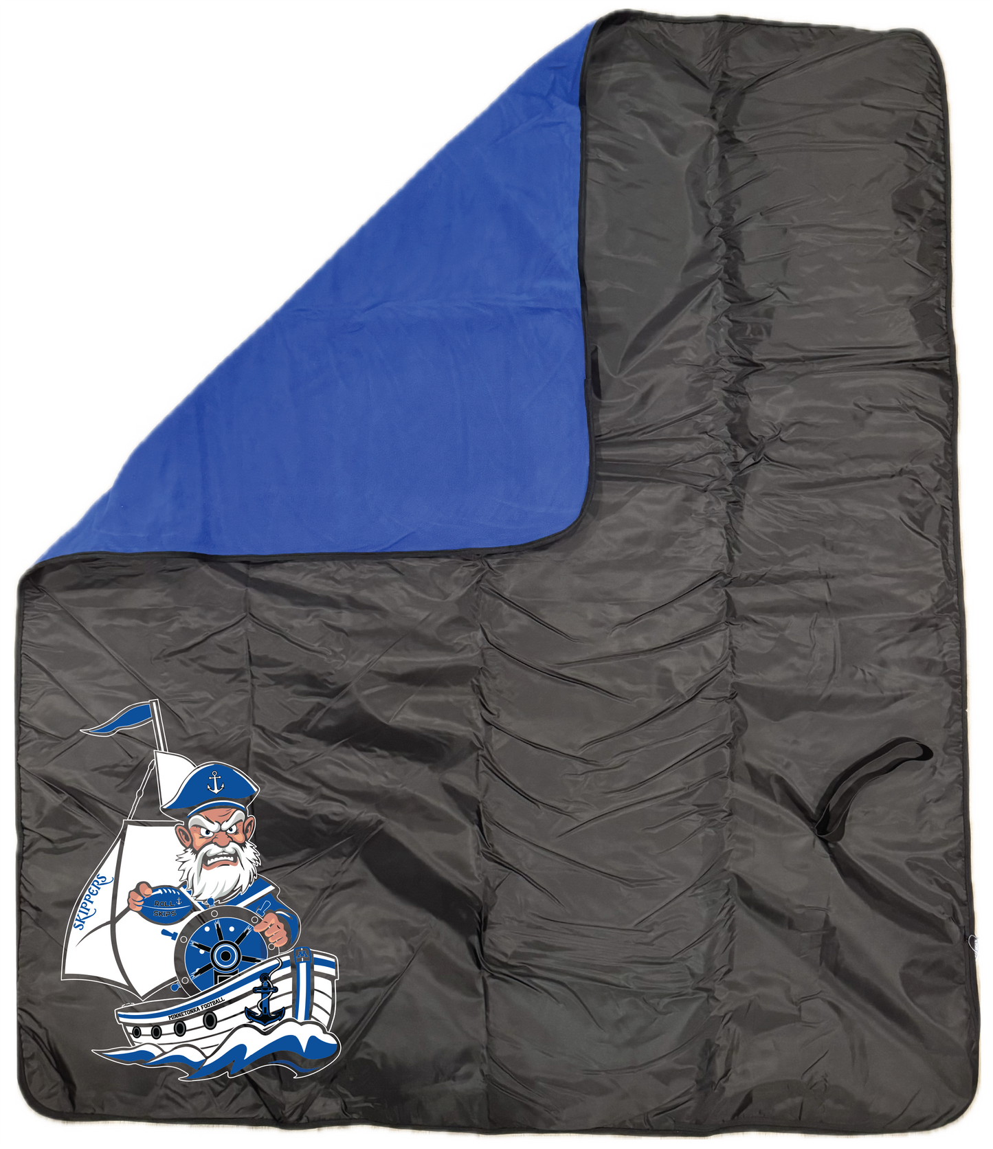 Football Fleece & Water-Resistant Poly Travel Blanket