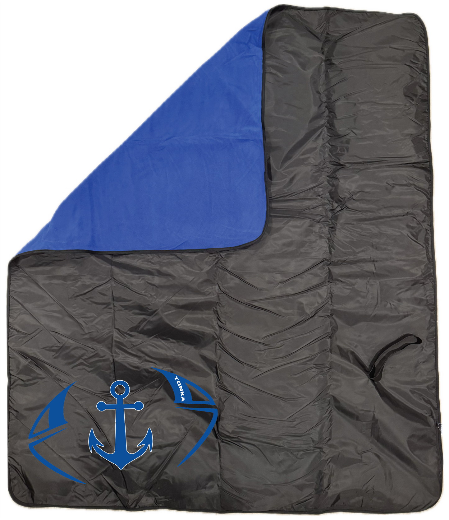 Football Fleece & Water-Resistant Poly Travel Blanket