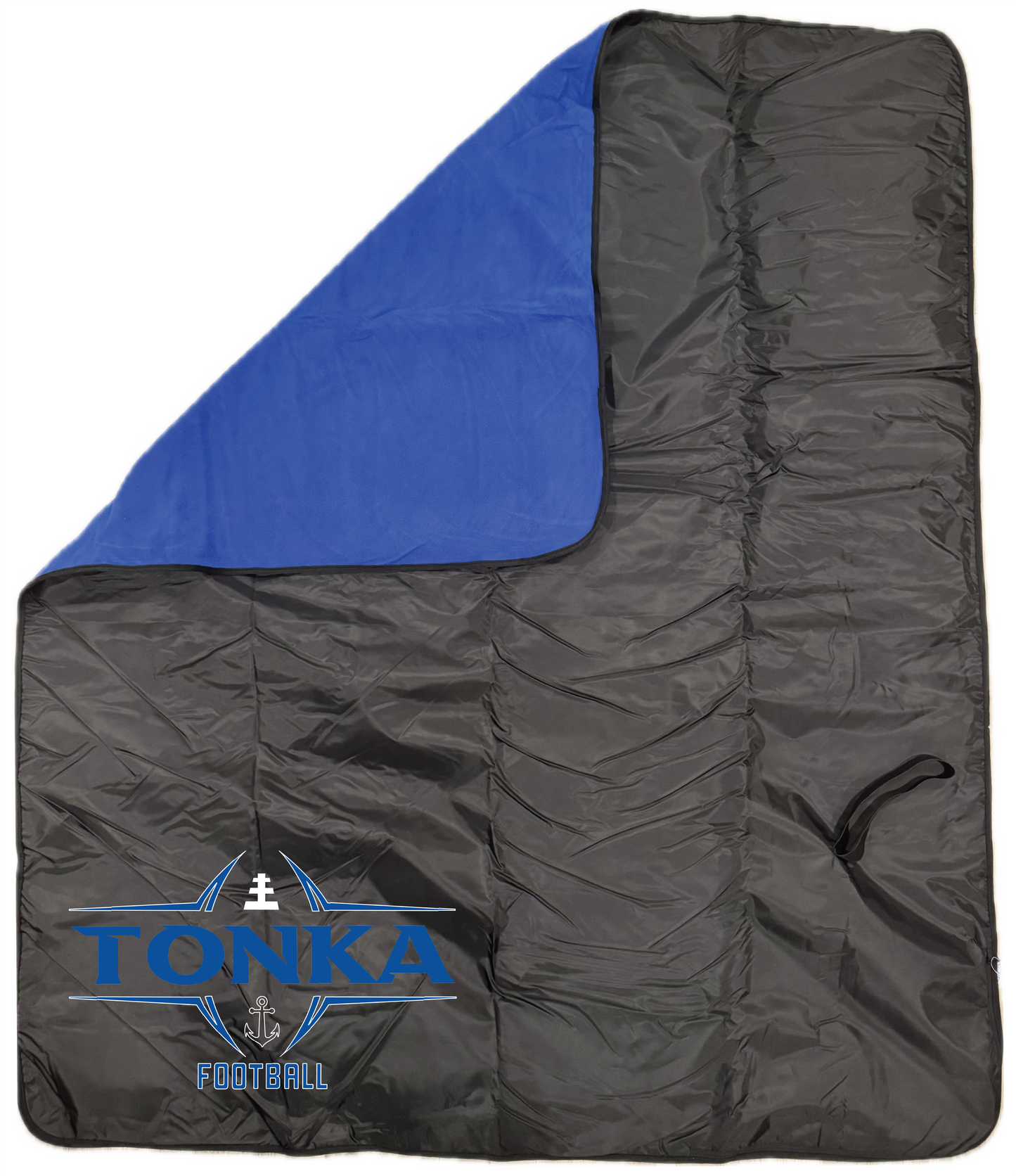 Football Fleece & Water-Resistant Poly Travel Blanket