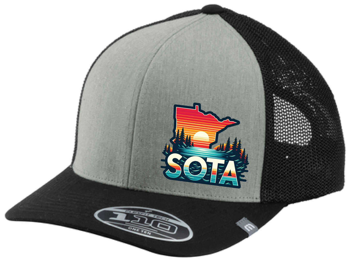 Minnesota TravisMathew Colorblock Snapback Trucker Hat