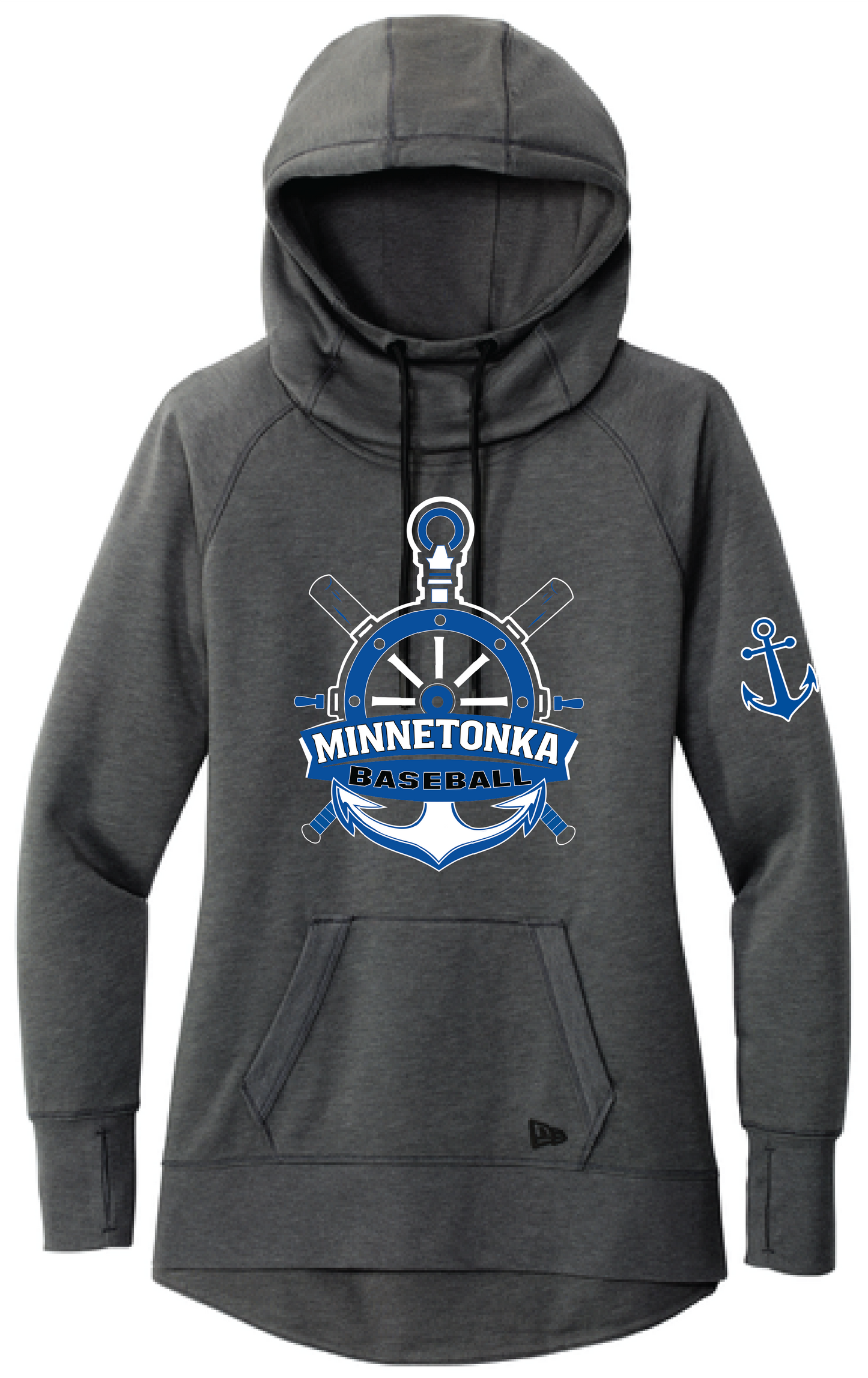 Baseball Women's New Era Mid-Weight Tri-Blend Hoodie