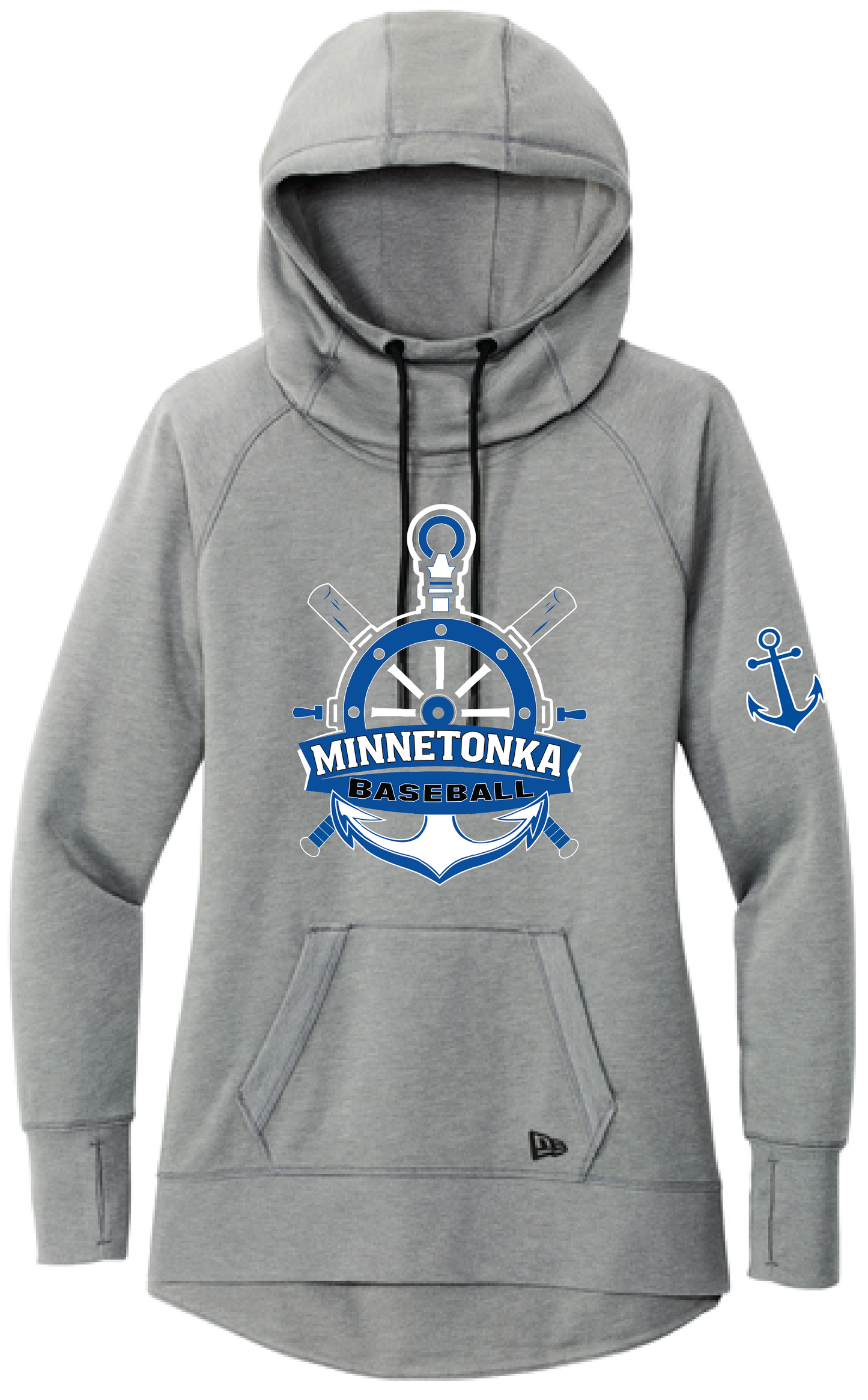 Baseball Women's New Era Mid-Weight Tri-Blend Hoodie