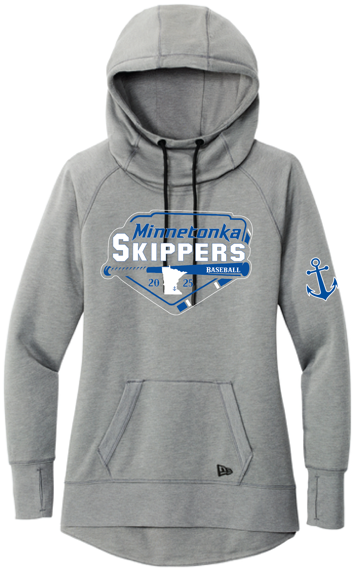 Baseball Women's New Era Mid-Weight Tri-Blend Hoodie