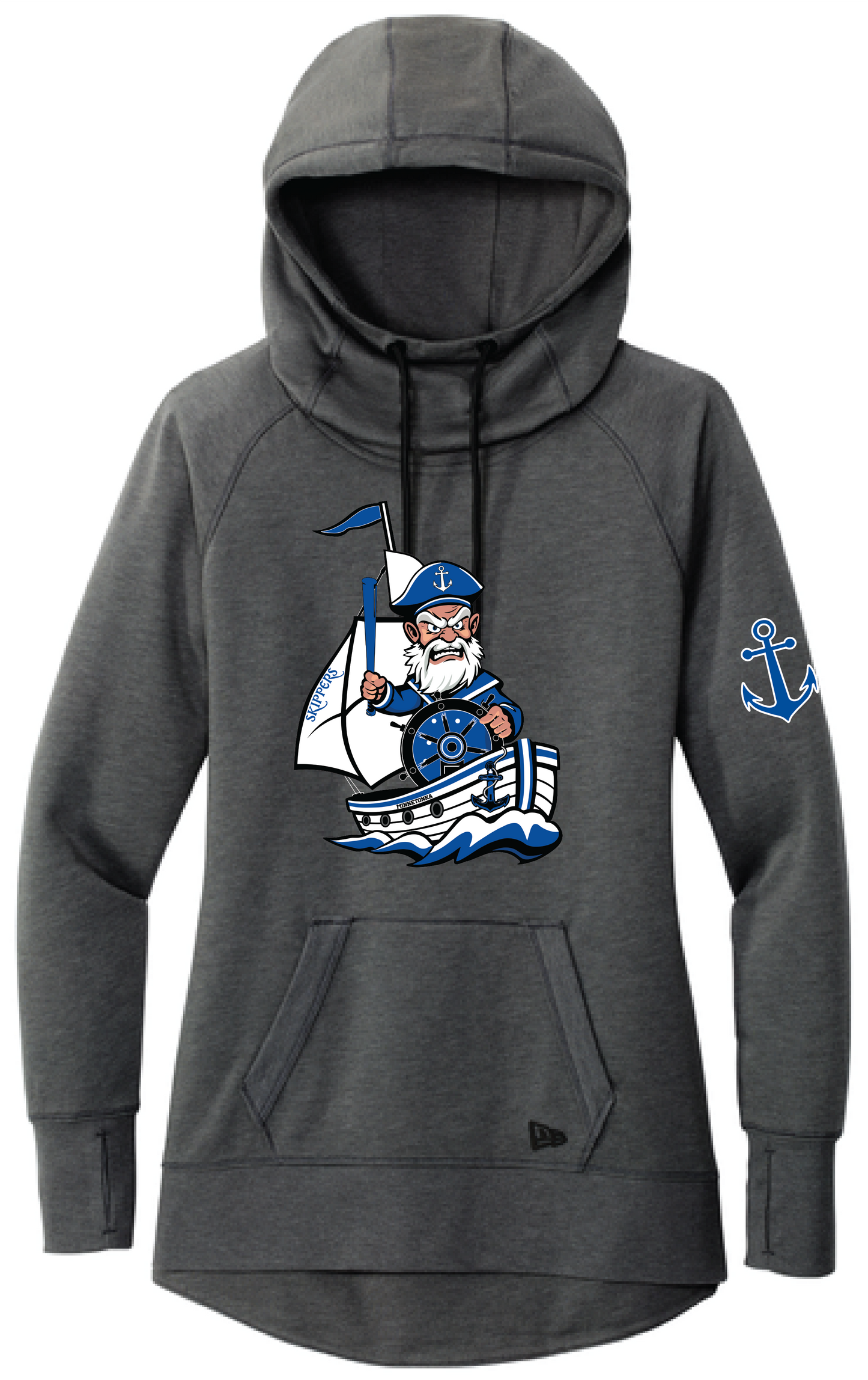 Baseball Women's New Era Mid-Weight Tri-Blend Hoodie