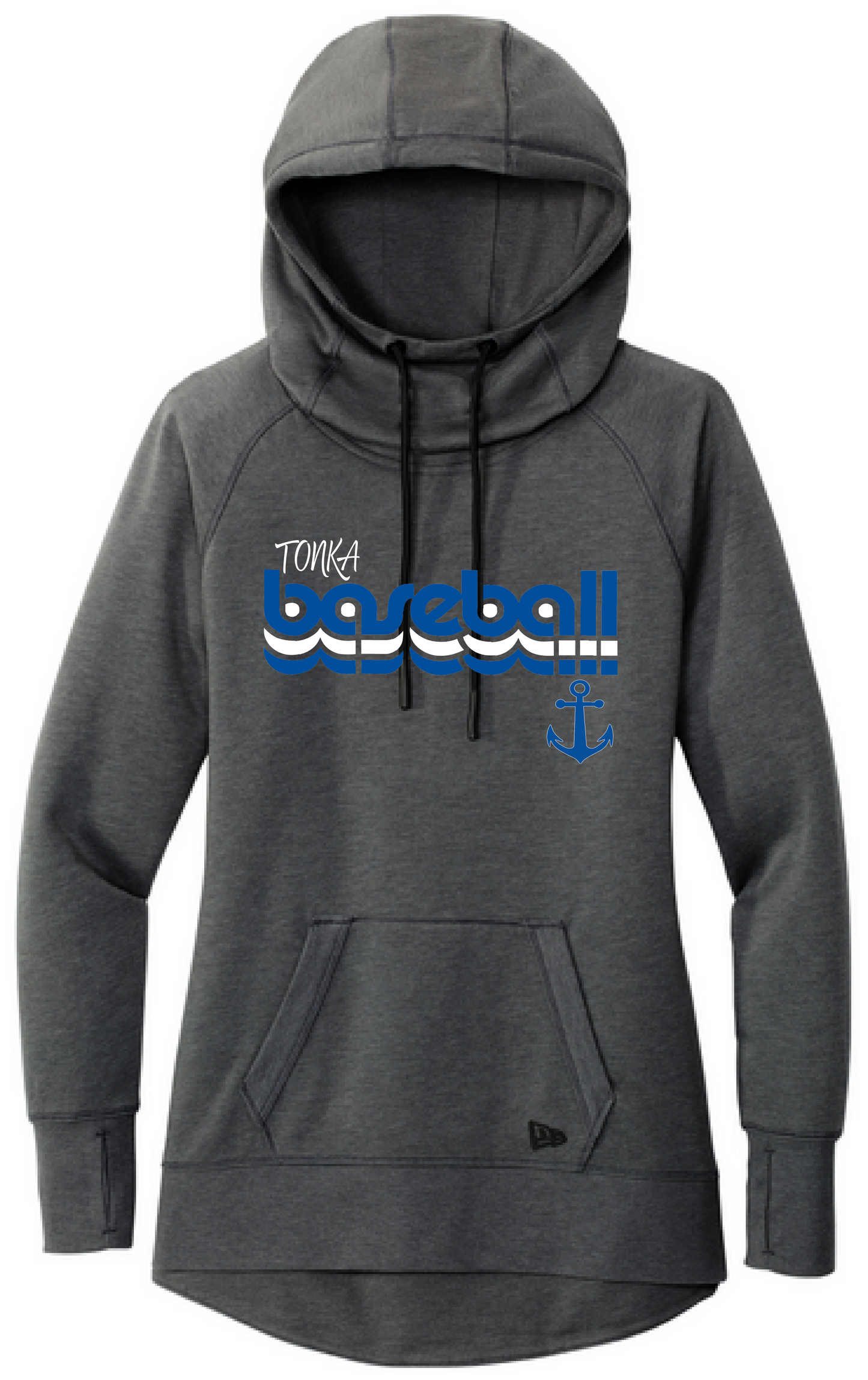 Baseball Women's New Era Mid-Weight Tri-Blend Hoodie