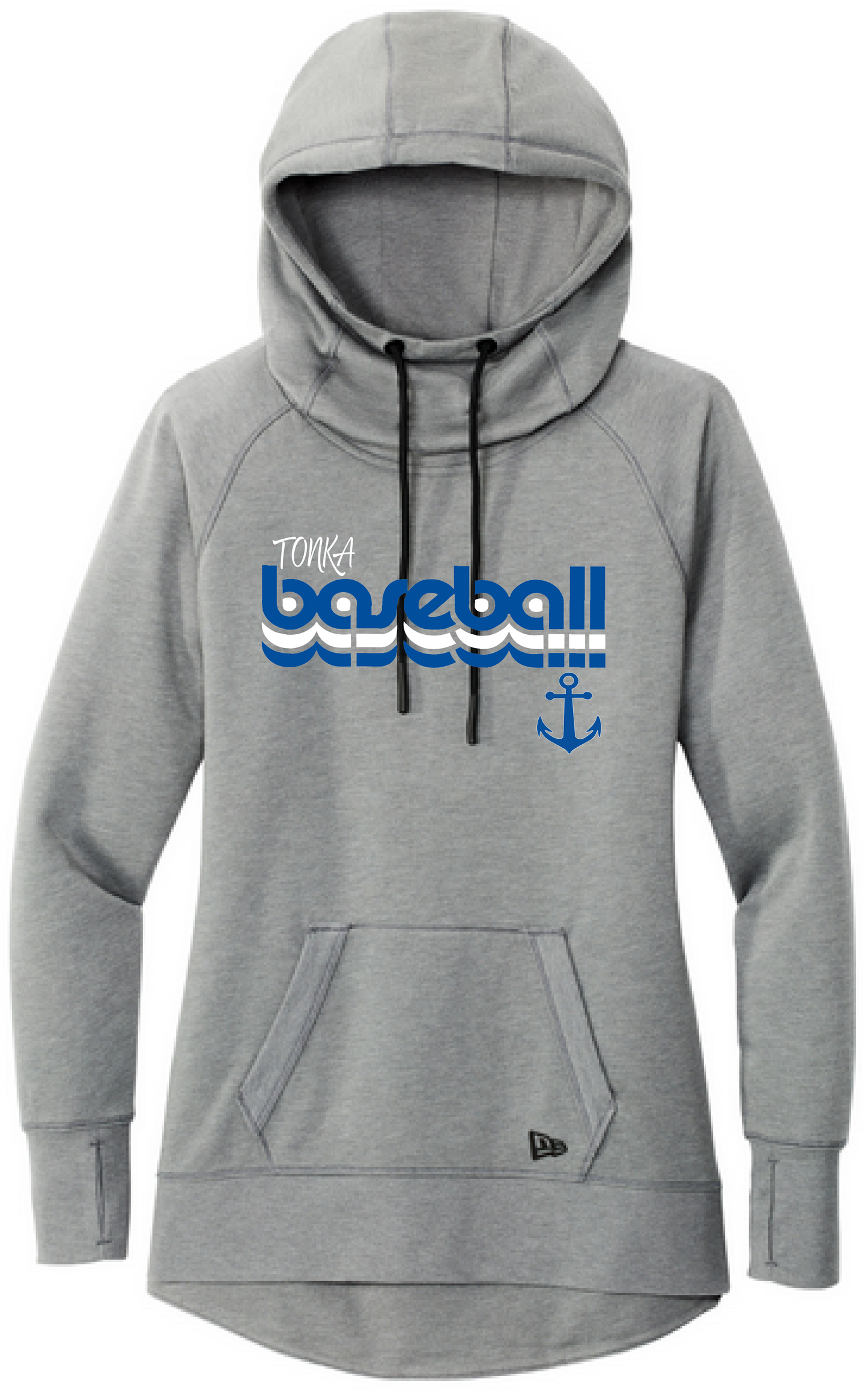 Baseball Women's New Era Mid-Weight Tri-Blend Hoodie