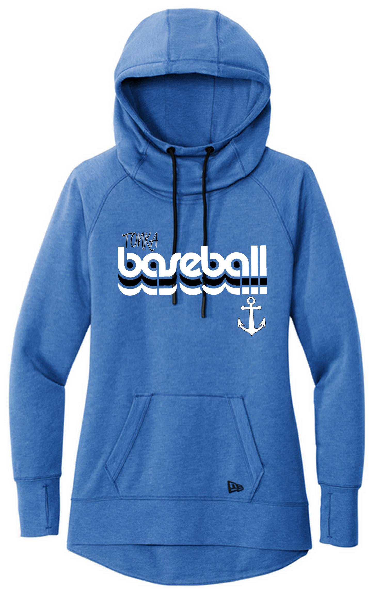 Baseball Women's New Era Mid-Weight Tri-Blend Hoodie