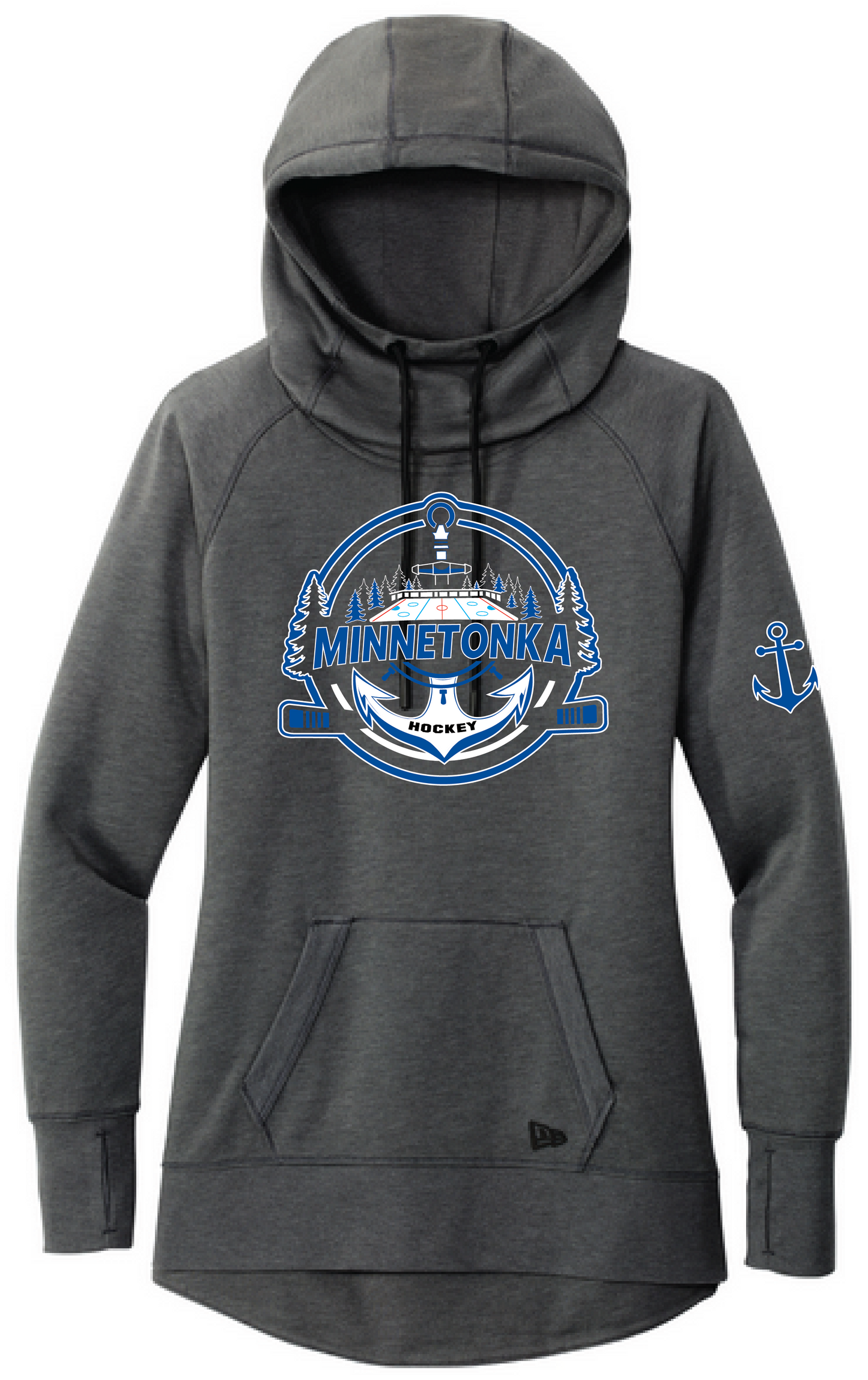 Hockey Women's New Era Mid-Weight Tri-Blend Fleece Pullover Hoodie