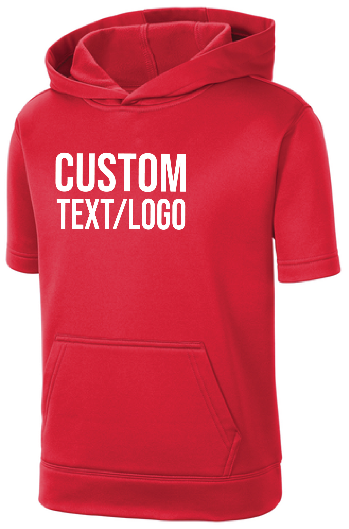 Custom Youth Sport-Wick Fleece Short Sleeve Hooded Pullover