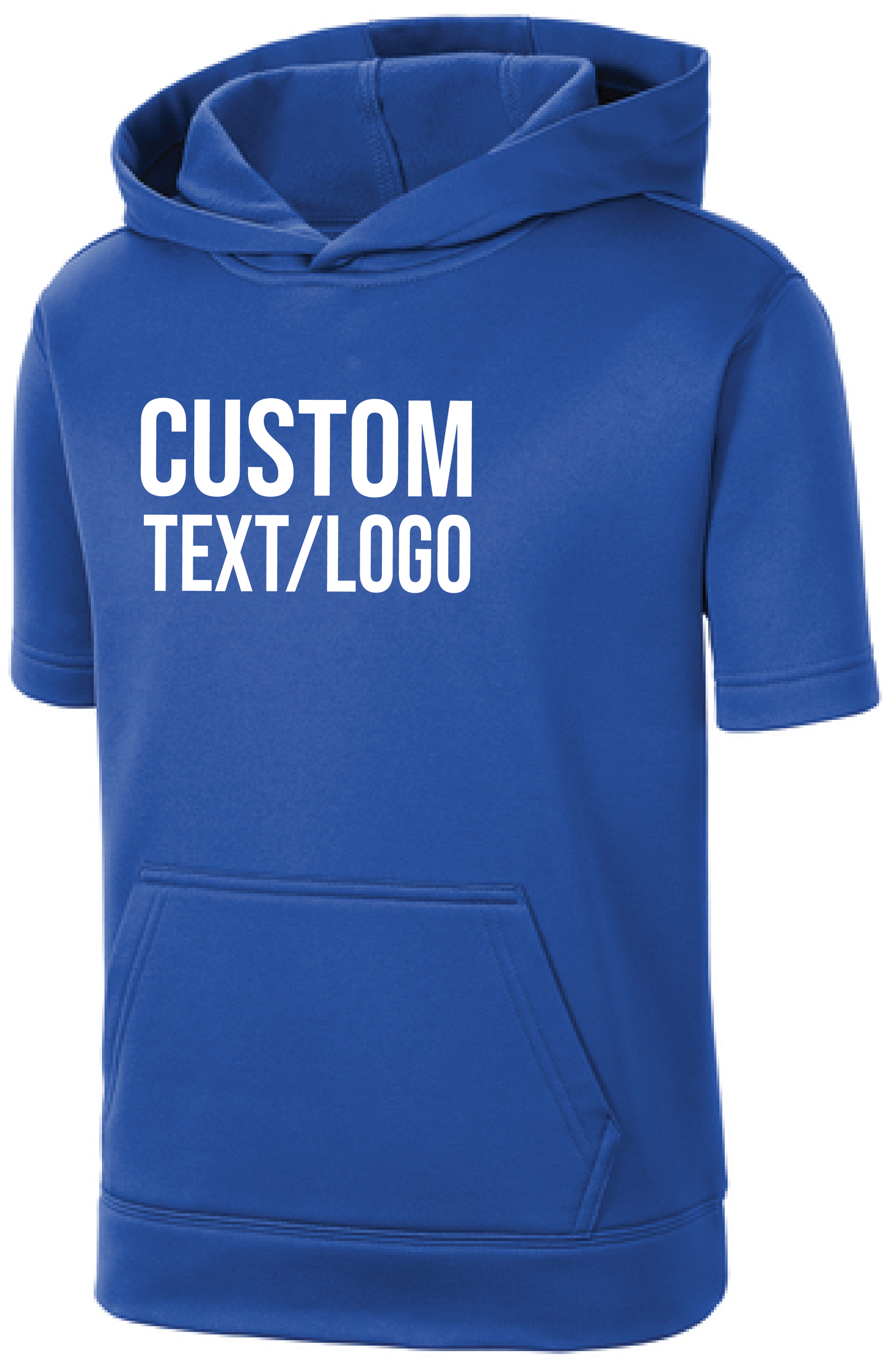 Custom Youth Sport-Wick Fleece Short Sleeve Hooded Pullover