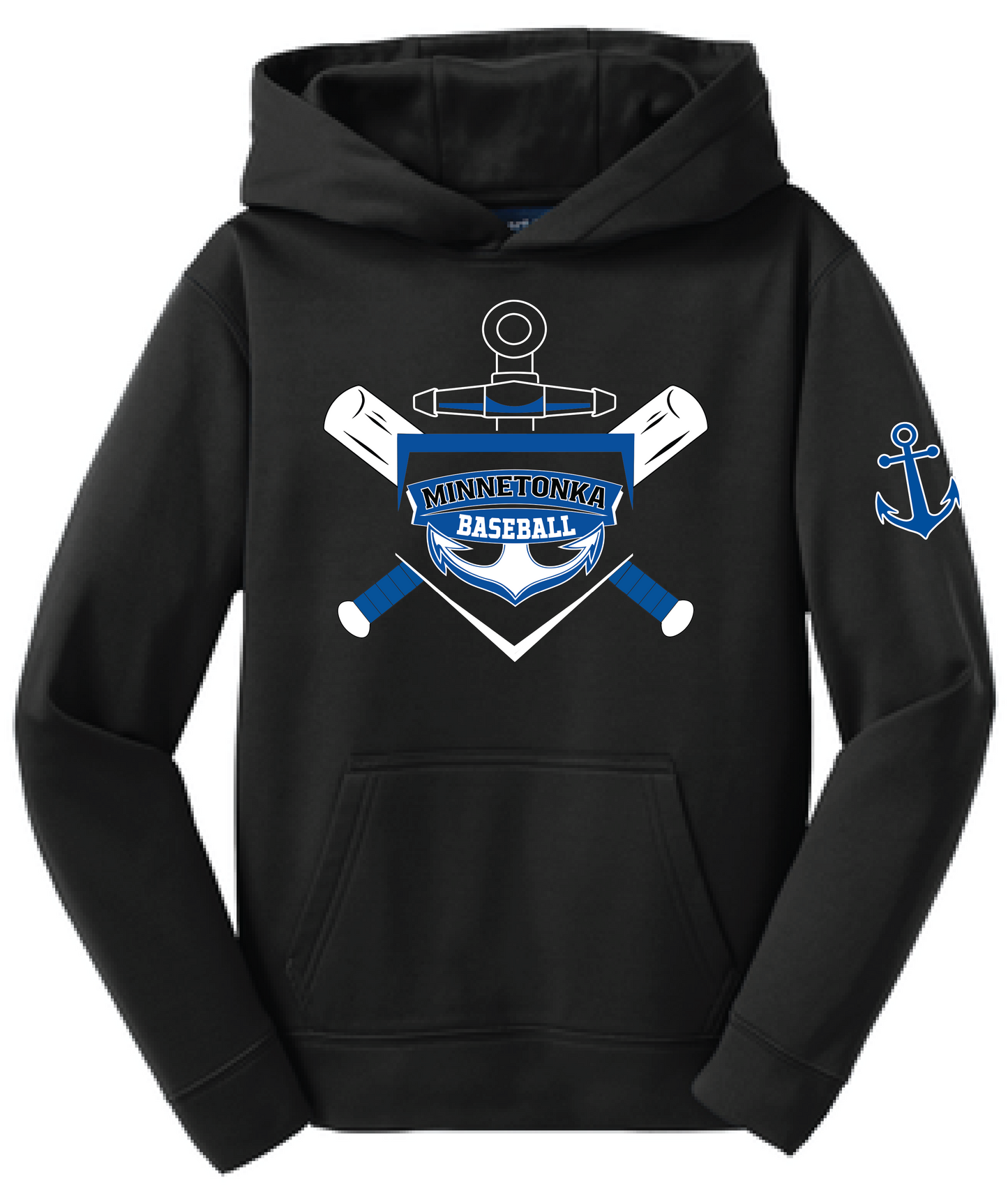 Baseball Youth Performance Fleece Hoodie