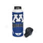 Blue Stainless Steel Minnetonka M Baseball Water Bottle