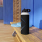 Black Stainless Steel Minnetonka M Baseball Water Bottle