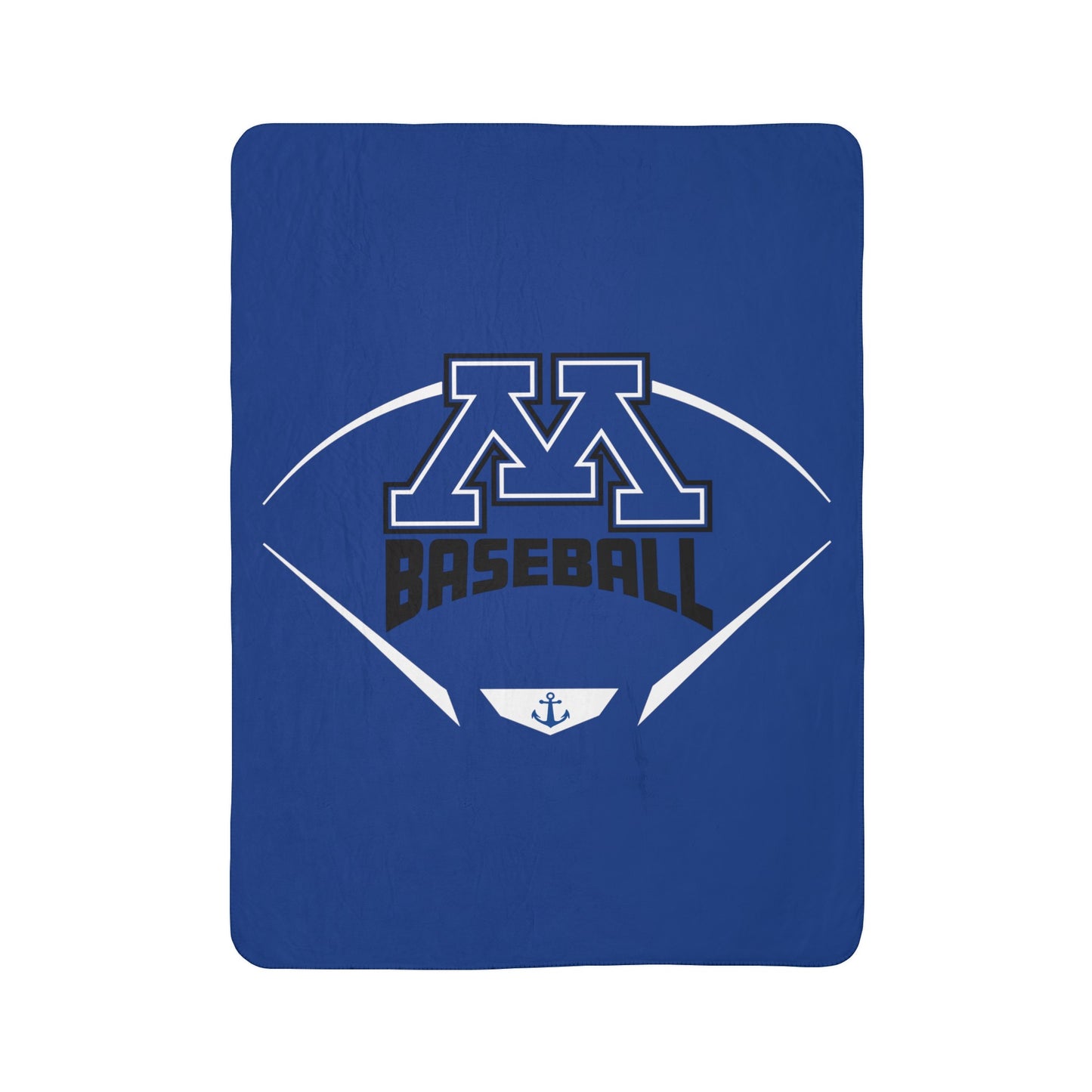 Minnetonka M Baseball Stadium Fleece Sherpa Blanket