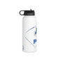 White Stainless Steel Minnetonka Anchor Baseball Water Bottle