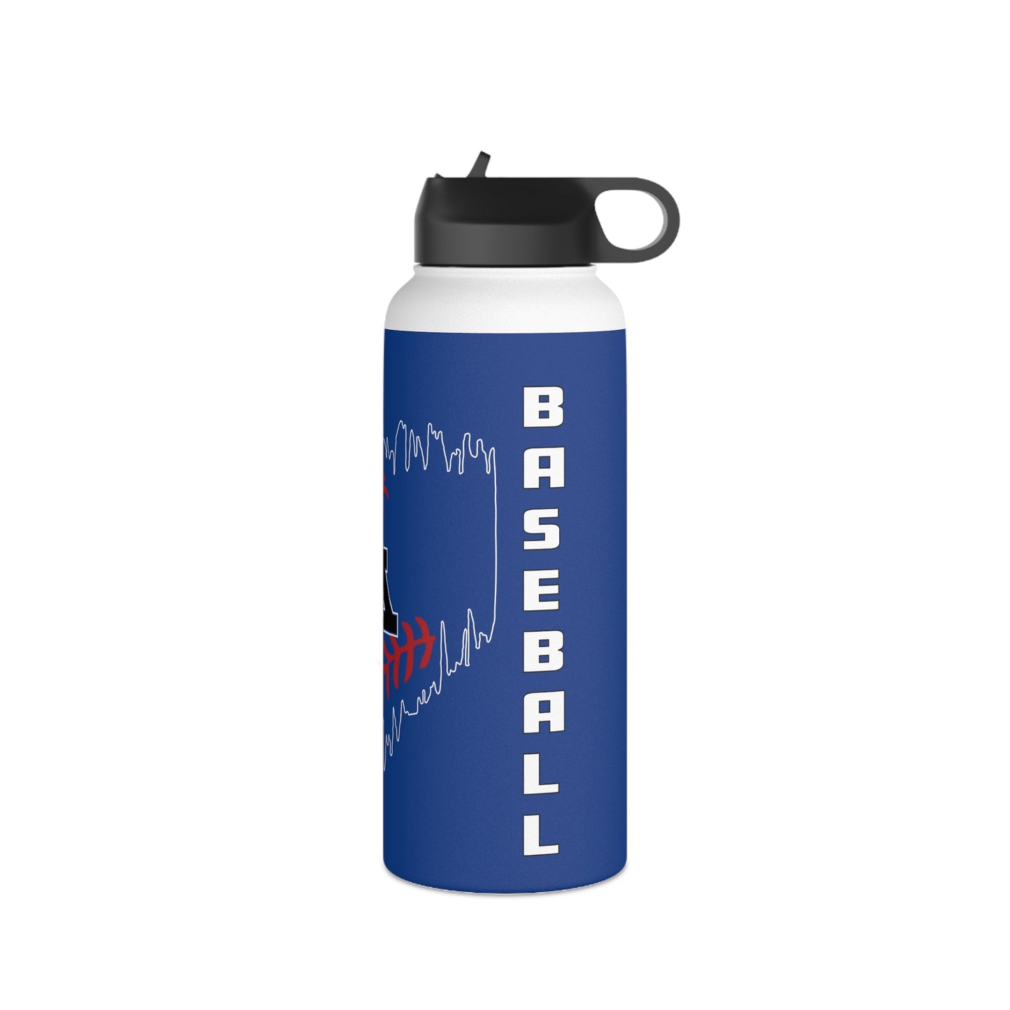 Blue Stainless Steel Tonka Baseball Home Plate Logo Water Bottle