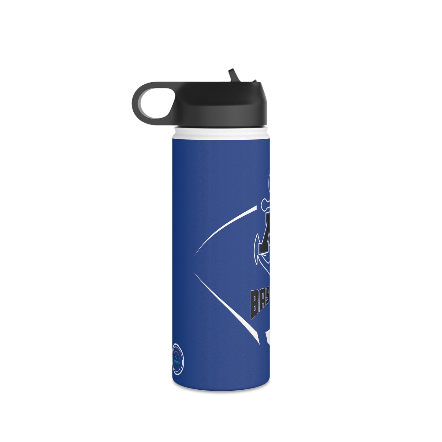 Blue Stainless Steel Minnetonka Anchor Baseball Water Bottle