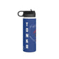 Blue Stainless Steel Tonka Baseball Home Plate Logo Water Bottle