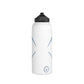 White Stainless Steel Minnetonka M Baseball Water Bottle