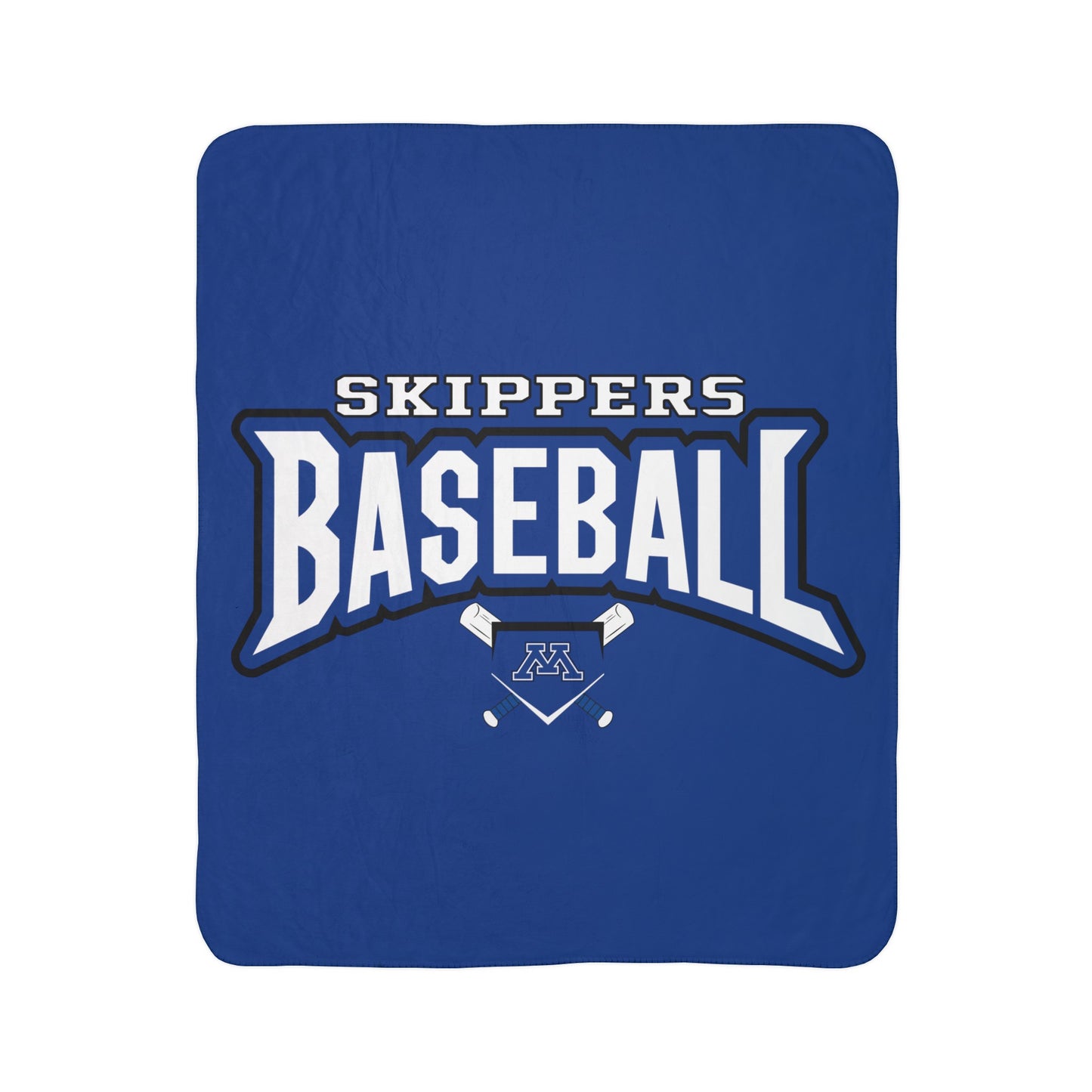Skippers Baseball Fleece Sherpa Blanket