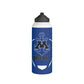 Blue Stainless Steel Minnetonka Anchor Baseball Water Bottle