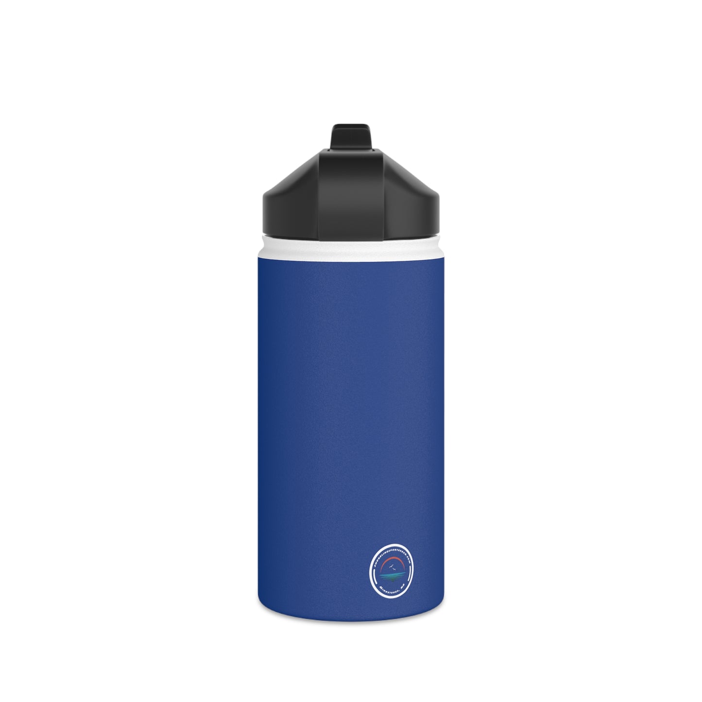 Blue Stainless Steel Tonka Baseball Home Plate Logo Water Bottle