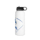 White Stainless Steel Minnetonka Anchor Baseball Water Bottle