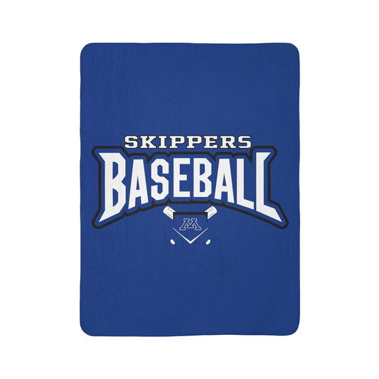 Skippers Baseball Fleece Sherpa Blanket