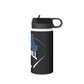 Black Stainless Steel Minnetonka M Baseball Water Bottle