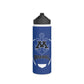 Blue Stainless Steel Minnetonka Anchor Baseball Water Bottle