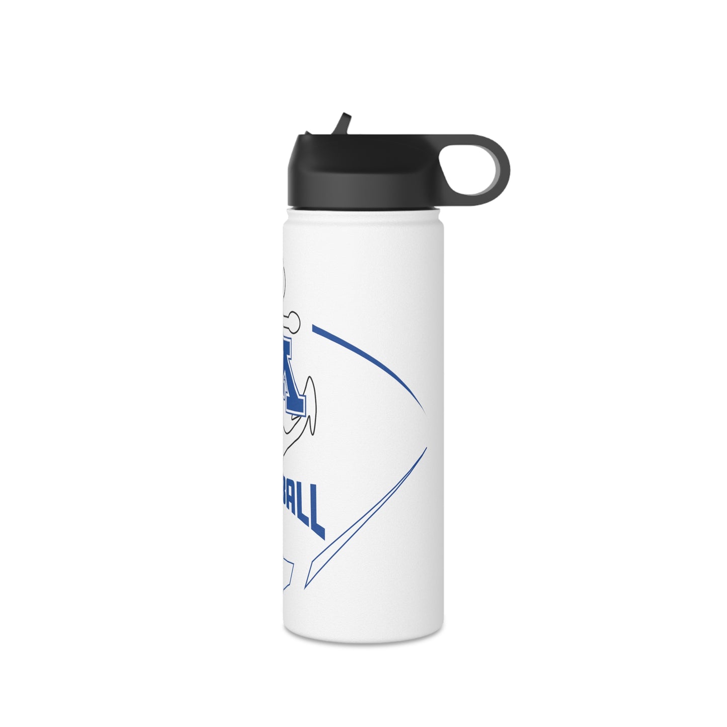 White Stainless Steel Minnetonka Anchor Baseball Water Bottle